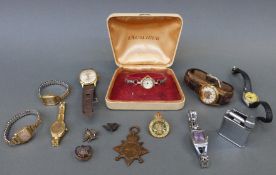 Eight various ladies and gentleman's wristwatches including Aircraft,