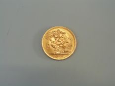 A 1966 gold full sovereign