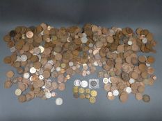 A collection of UK coinage Victoria onwards also includes some tokens and overseas coinage with a