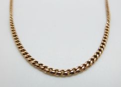 A 9ct gold necklace, 8.