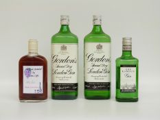 Two 1 litre bottles of Gordon's gin, 37.