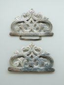 A hallmarked silver nurse's buckle, 3.7 x 5.