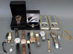 Fifteen various ladies and gentleman's wristwatches including Timex, Sekonda, Rotary, Accurist,