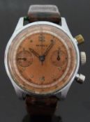 Orfina stainless steel gentleman's chronograph wristwatch with inset subsidiary dials,