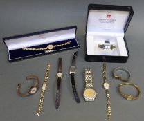 Ten various wristwatches including Brooks & Bentley, Swiss Balance, Skagen, etc.