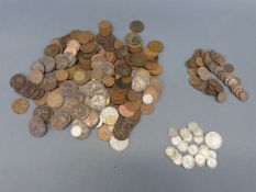 A quantity of sundry UK coinage, Victoria onwards,