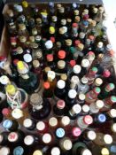 Approximately 140 alcohol miniatures to include Beehive, Jagermeister, Licorasin, Suze, Martini,