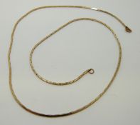 A 9ct gold necklace, 4.