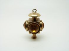 A 9ct gold charm, 3.