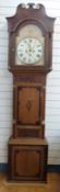 Spurrier, Tewkesbury 8 day duration long cased clock,