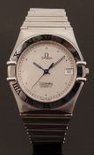 Omega Constellation stainless steel gentleman's automatic chronometer wristwatch with date aperture,
