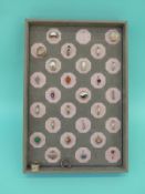 A tray of twenty seven silver rings