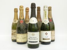 Seven bottles of champagne and sparkling wine comprising Moet & Chandon 1966 dry Imperial,