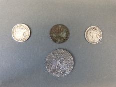 Morocco Vintage Empire Cherifien 1 franc silver coin,