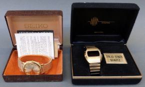 Seiko Sportsmatic Super gold plated gentleman's automatic wristwatch with date aperture,