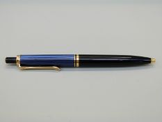Pelikan M400 blue striped ballpoint pen