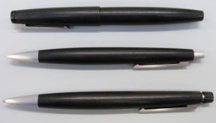 A set of three Lamy pens / pencil comprising fountain pen,