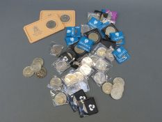 Fifty modern royal commemorative and Churchill crowns,