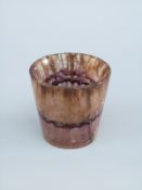 A 19thC blue john tot cup, 3.