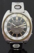 Bulova Accutron Snorkel 666 stainless steel gentleman's divers wristwatch with day and date