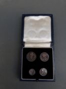 A set of 1952 Maundy money in original box