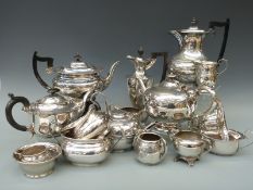 A quantity of silver plated teaware,