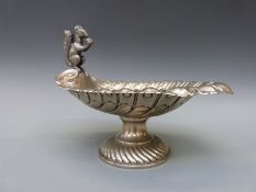 A WMF squirrel nut bowl,