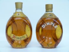Two Haig's dimple whisky 26 2/3 floz 70% proof