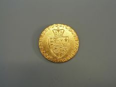A 1793 George III spade guinea