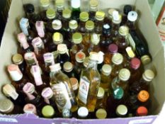 Approximately 50 whisky miniatures mainly aged, American imports and high proof including Jameson,
