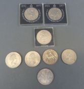 A 1935 rocking horse crown together with a collection of modern Royal commemorative examples