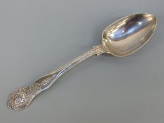 A British Bulldog Club hallmarked silver dessert spoon engraved with Leeds Centaur 1911,