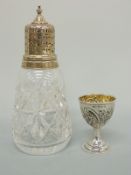 A Victorian hallmarked silver egg cup, Birmingham 1899 maker Levi & Salaman,