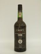 Croft 1986 LBV port, 75cl,