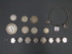 Approximately 60g of mixed silver,