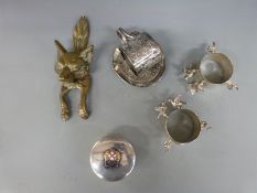 A quantity of metal ware including R.M.S.