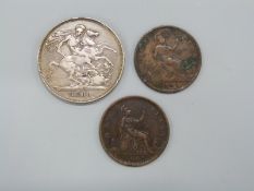 An 1889 Queen Victoria crown,