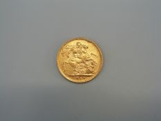 A 1902 gold sovereign