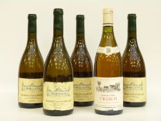 Four bottles of J.Moreau & Fils 2001 Chablis, Premier Cru wine 750ml 12.