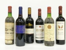Six bottles of red wine comprising 1973 Chateau la Tour Blanche, 1970 Chateau Secur,