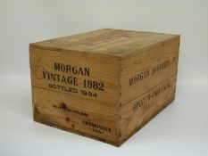 A case of twelve Morgan Brothers vintage 1982 port,