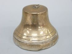 A white metal musical bell marked 209 Fi and 800, the mount marked Reuge Switzerland,