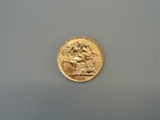 A 1914 gold full sovereign