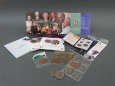 A collection of Royal Mint sleeved commemorative coins to include William and Kate marriage,