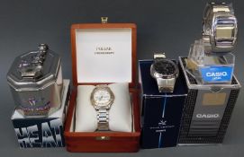 Pulsar Chronograph gentleman's stainless steel wristwatch with date aperture,