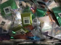 A box of crafting glitter