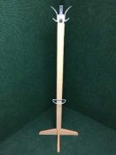 A hat and coat stand