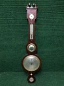 A 19th century rosewood barometer