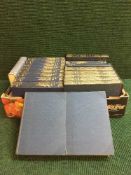 Two boxes of books, including a set of Mees Encyclopedia, Waverley Knowledge,