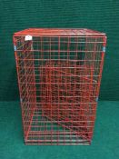 Five metal shop display baskets